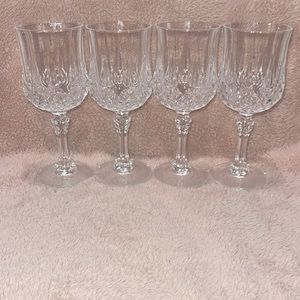 Longchamp - Cristal D’Arques Wine Glasses 4 glasses, 7 1/4 height